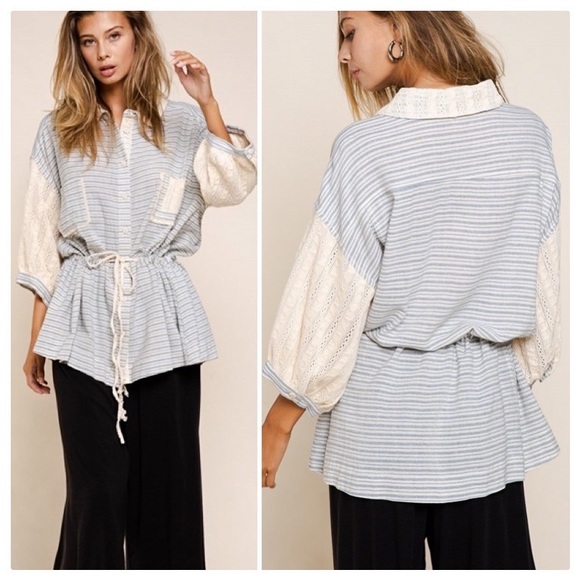 POL All Year Oversized Woven Tunic - Picture 8 of 14